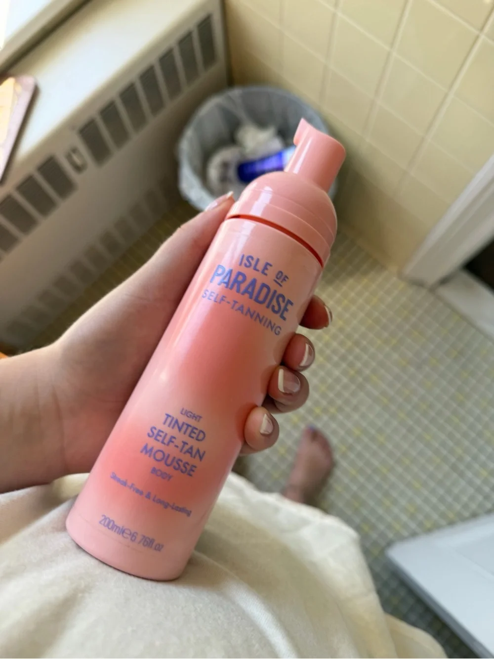 Isle of paradise foam self tanner 3/4 used